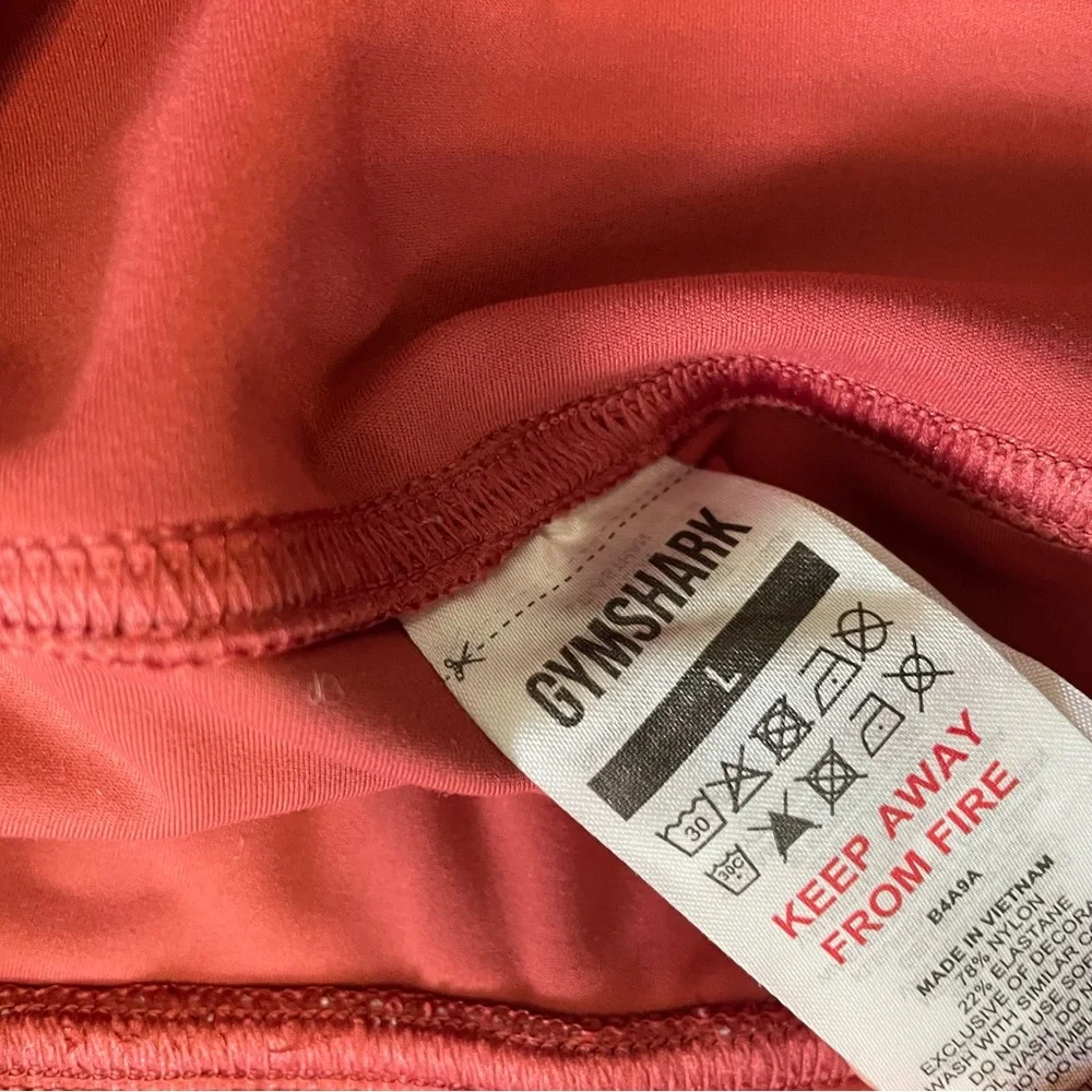 Gymshark Women's Athletic Shorts in Red - Picture 5 of 5